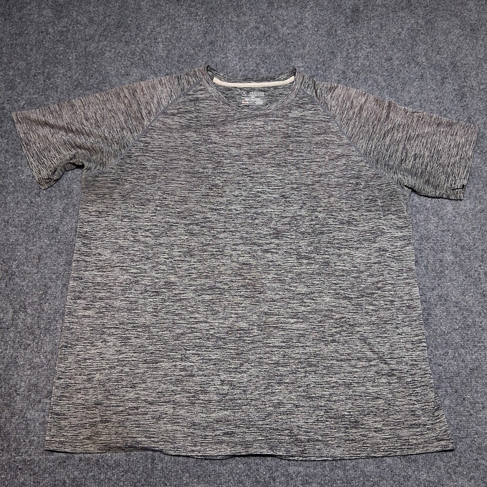 Mens Under Armour Size 2XL Gray Loose Heat Gear Tee Shirt